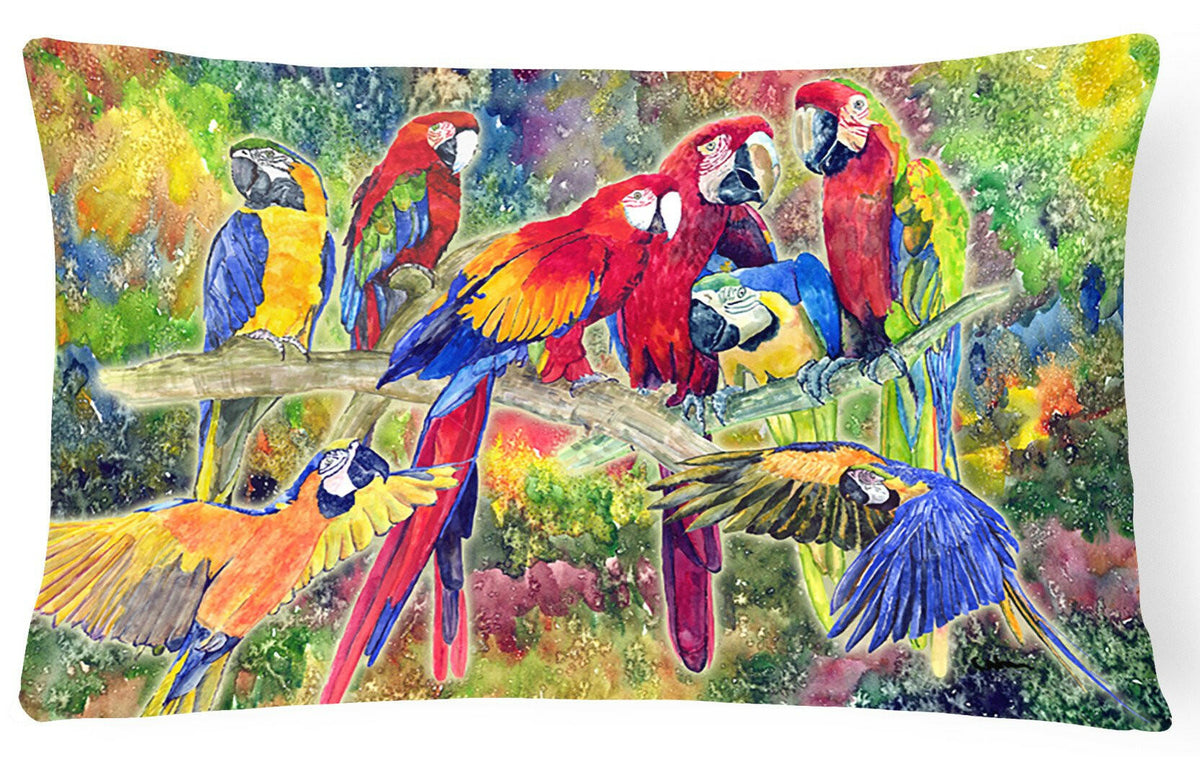 Parrot   Canvas Fabric Decorative Pillow by Caroline&#39;s Treasures