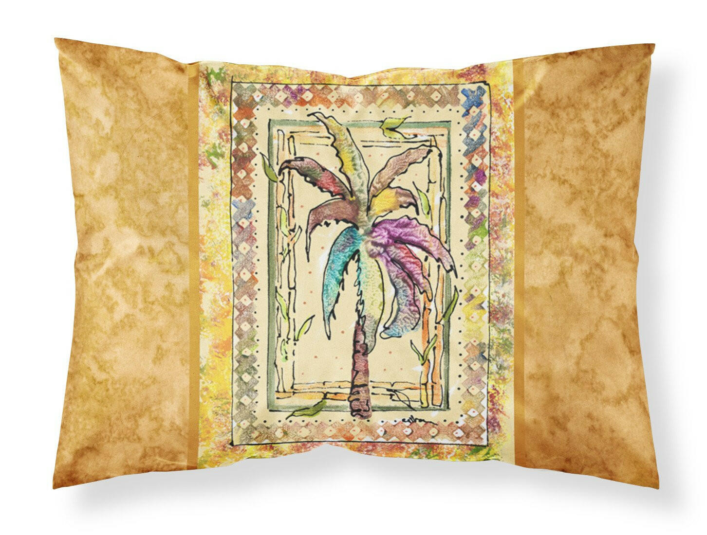 Palm Tree  Moisture wicking Fabric standard pillowcase by Caroline's Treasures
