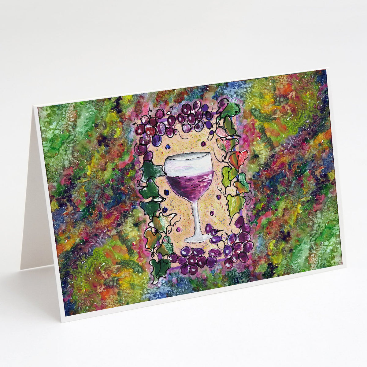 Buy this Red Wine Glass Greeting Cards and Envelopes Pack of 8