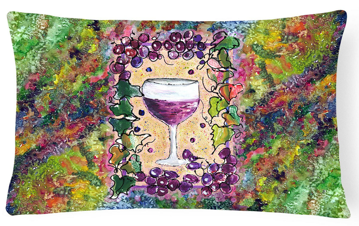 Wine   Canvas Fabric Decorative Pillow by Caroline&#39;s Treasures