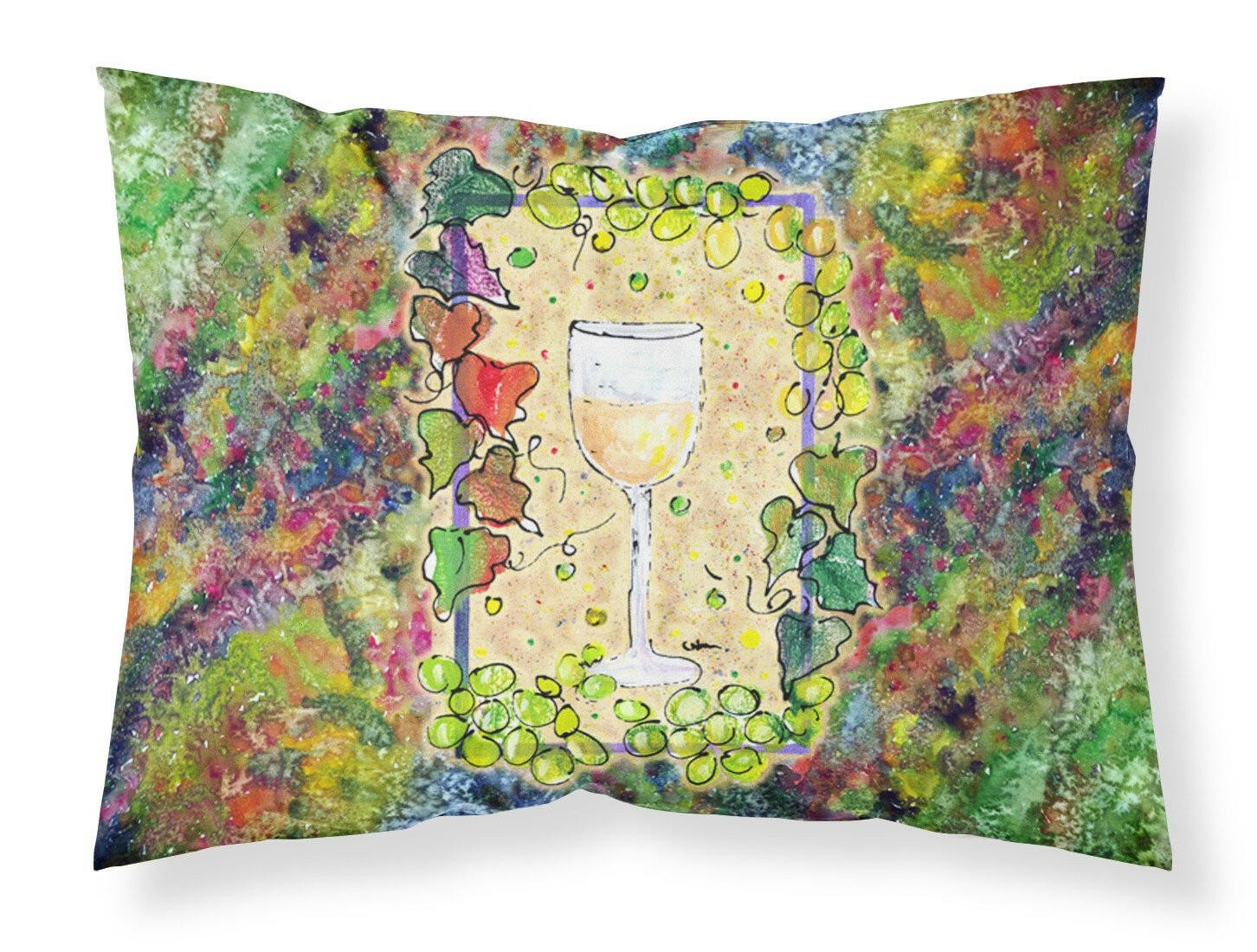 Wine  Moisture wicking Fabric standard pillowcase by Caroline's Treasures