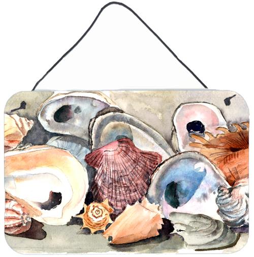 Sea Shells Indoor Aluminium Metal Wall or Door Hanging Prints by Caroline's Treasures