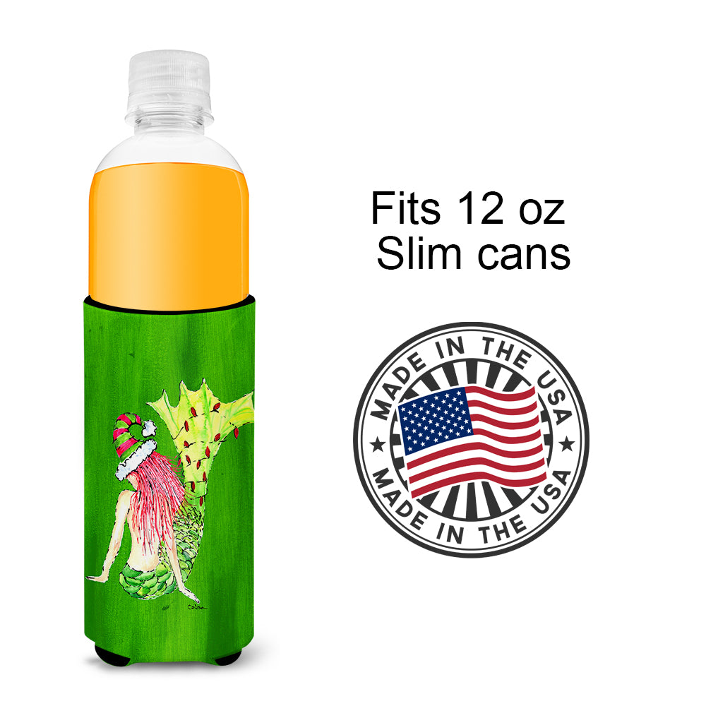 Christmas Mermaid in Lights Ultra Beverage Insulators for slim cans 8631MUK.