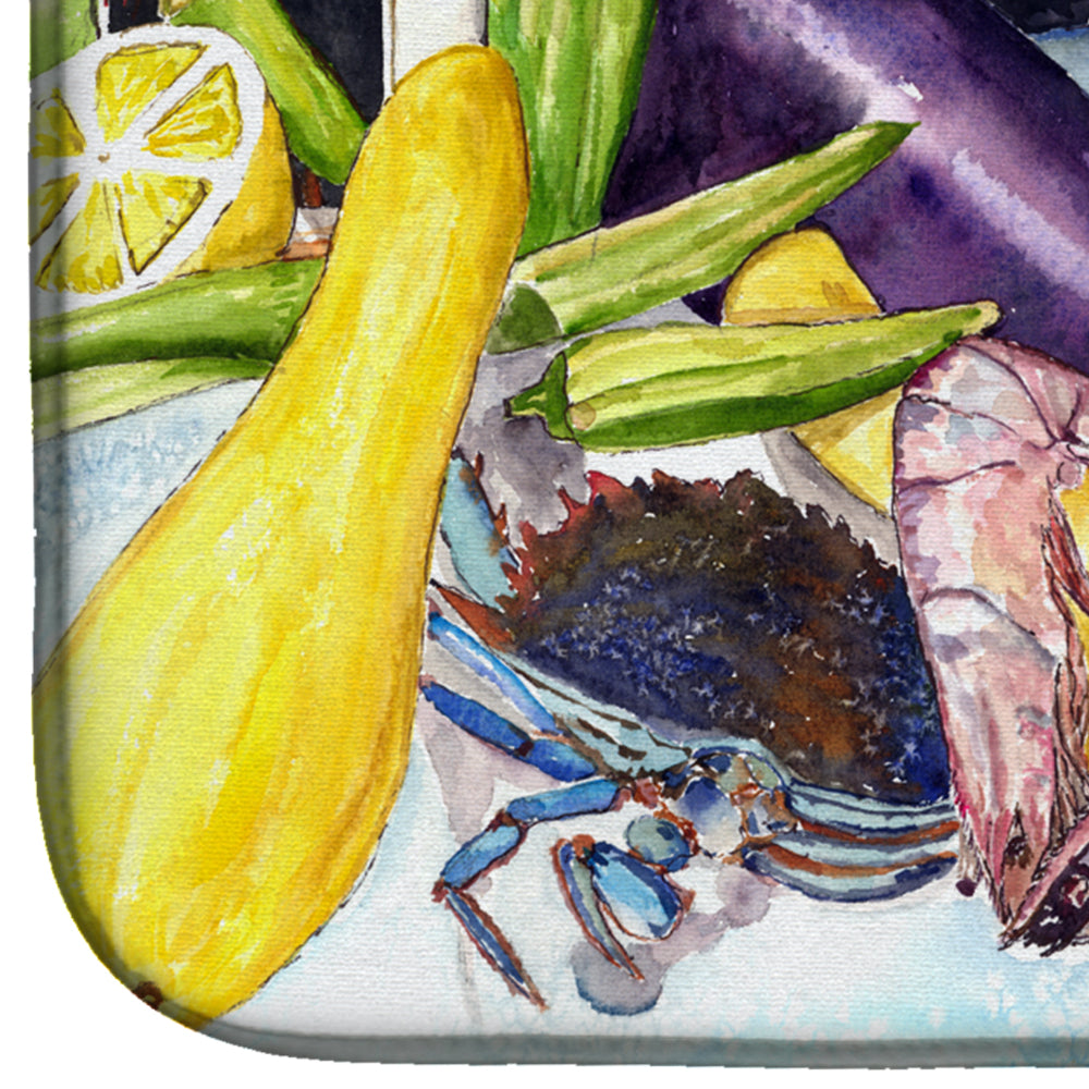 Crystal Hot Sauce with Seafood Dish Drying Mat 8637DDM