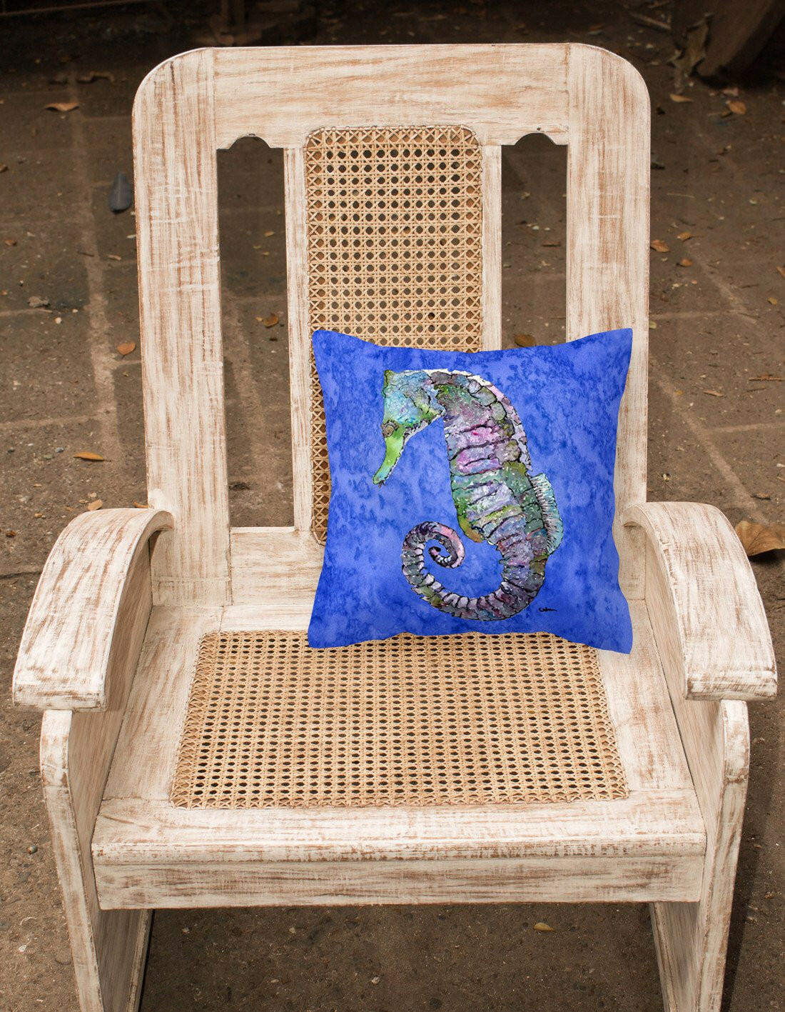 Seahorse Decorative   Canvas Fabric Pillow - the-store.com
