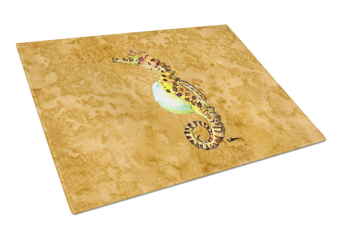 Seahorse   Glass Cutting Board Large by Caroline&#39;s Treasures