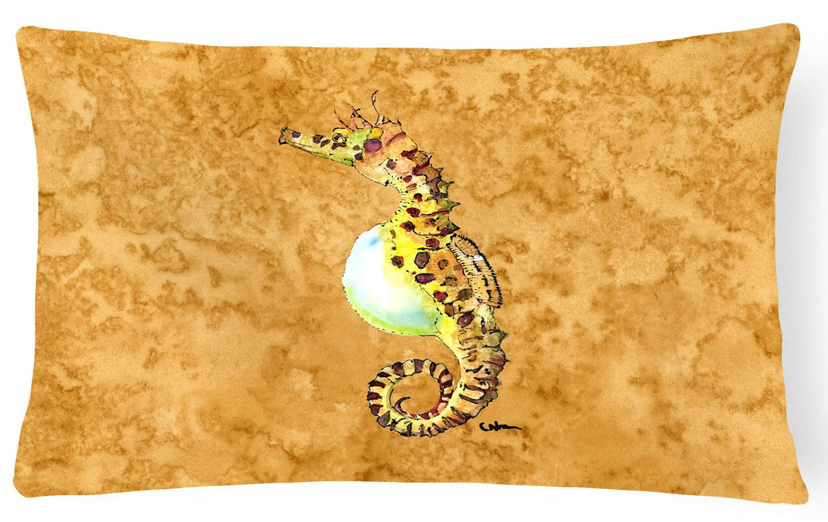 Seahorse   Canvas Fabric Decorative Pillow by Caroline&#39;s Treasures