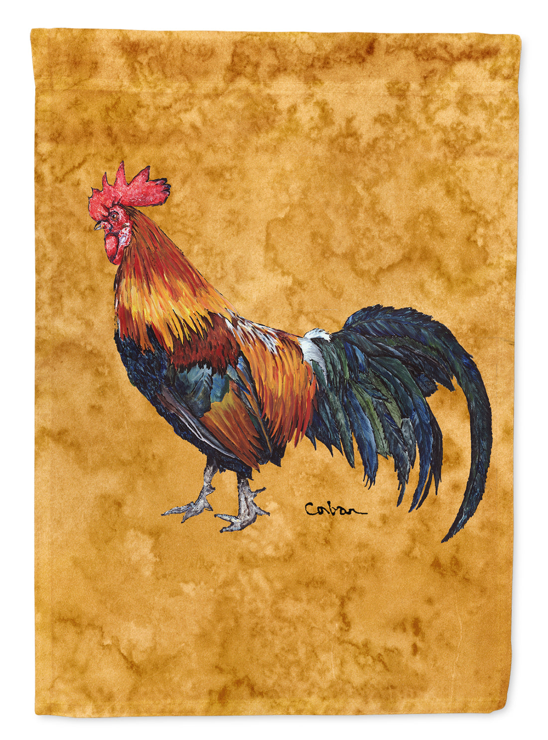 Rooster  Flag Canvas House Size