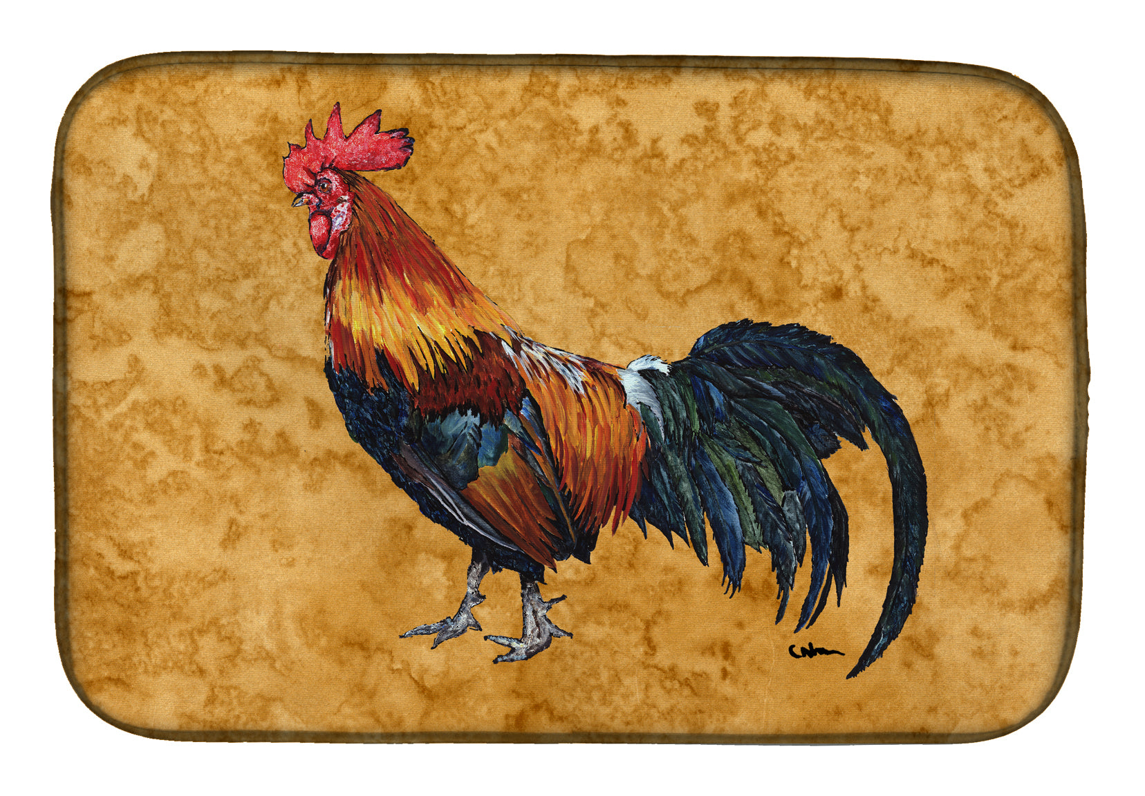 Rooster Dish Drying Mat 8651DDM  the-store.com.