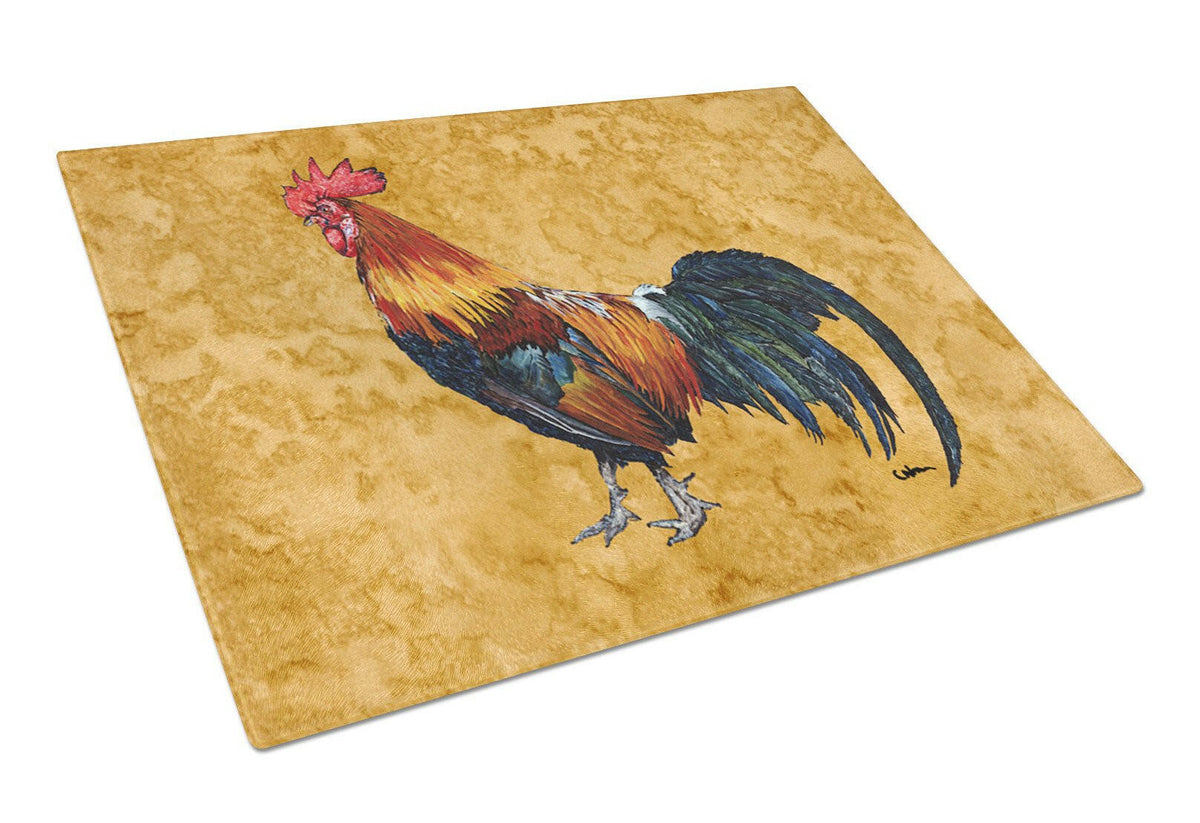 Rooster  Glass Cutting Board Large by Caroline&#39;s Treasures