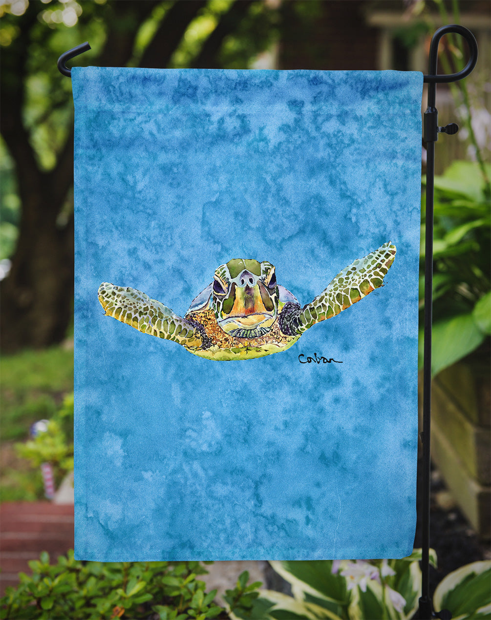 Turtle  Coming at you Flag Garden Size