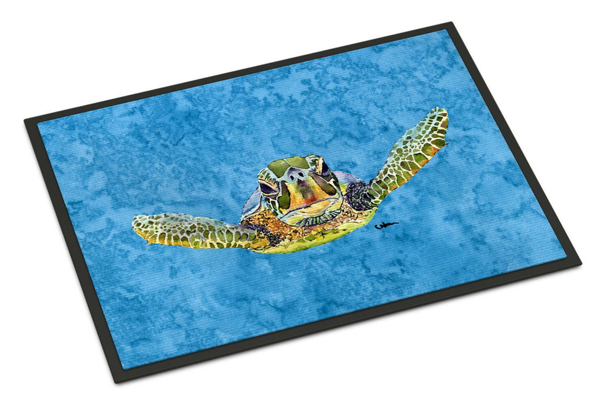 Coming at U Loggerhead Turtle Indoor or Outdoor Mat 18x27 8653MAT - the-store.com