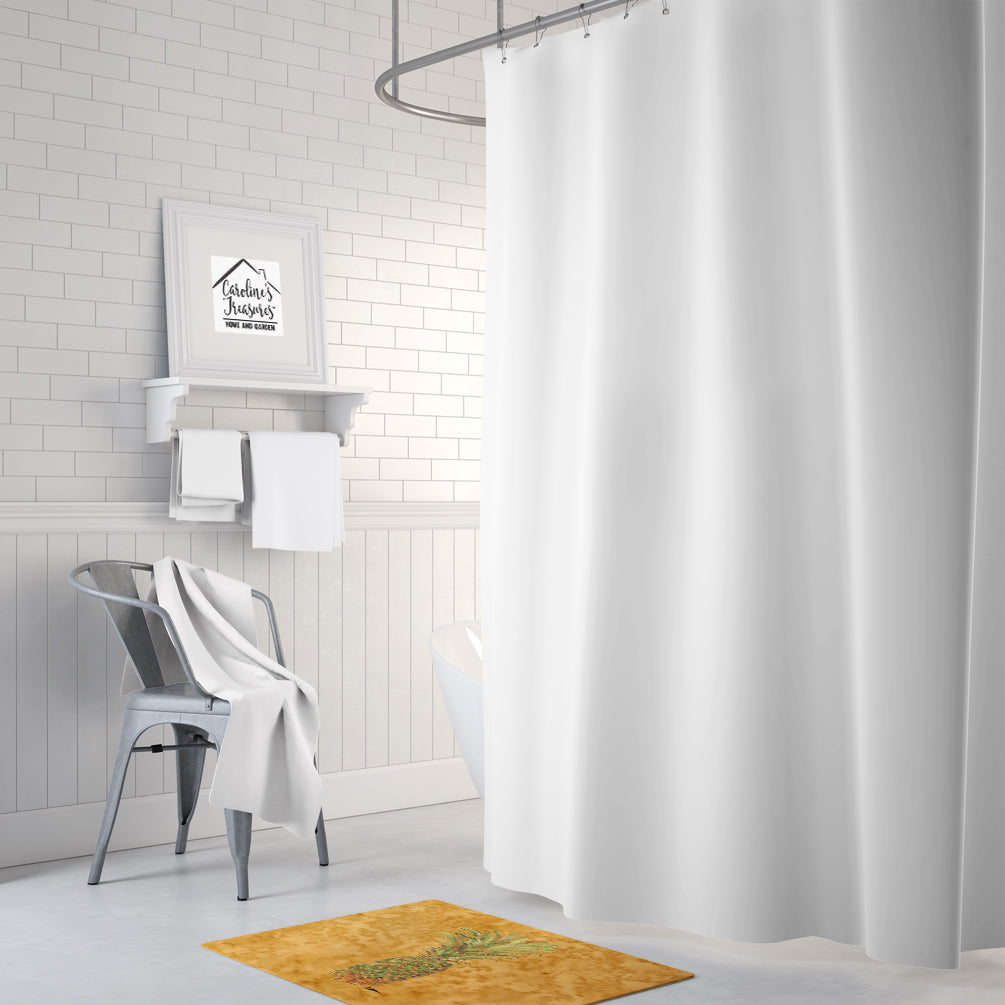 Caroline's Treasures Pineapple Machine Washable Memory Foam Mat 8654RUG