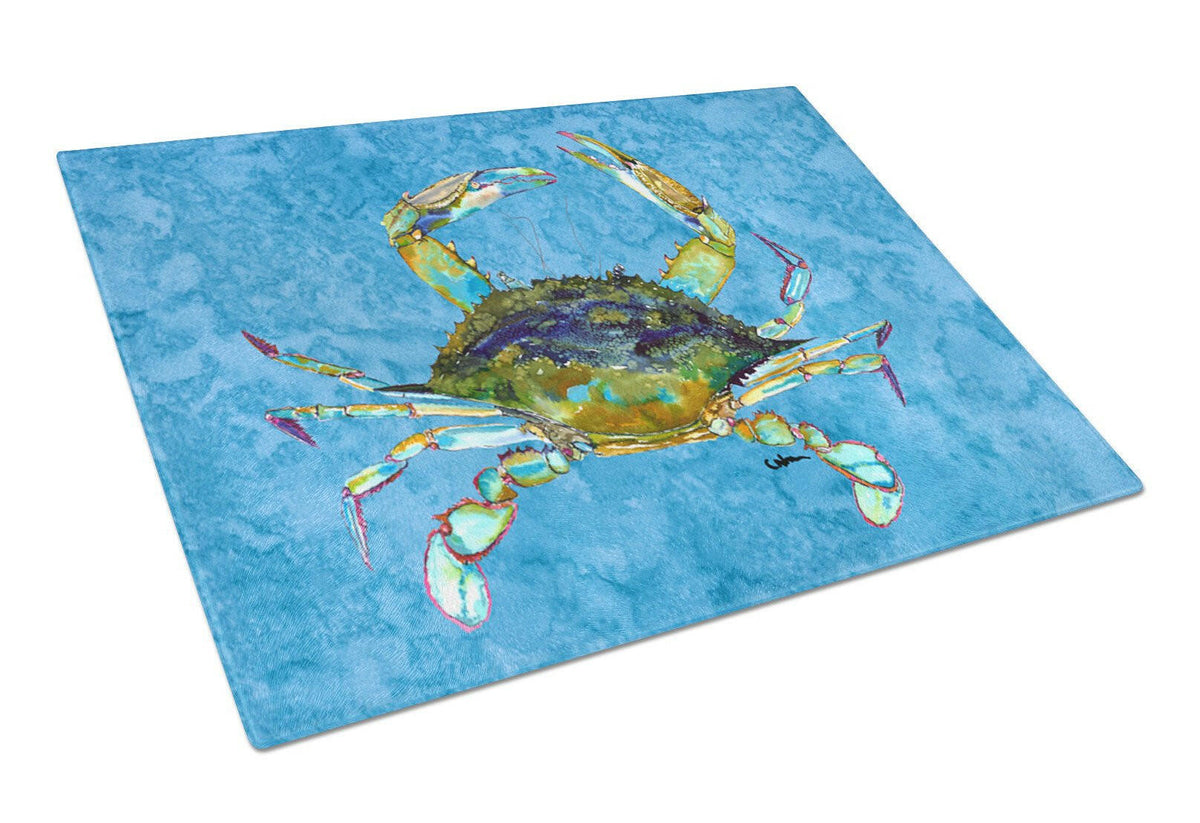 Crab  Glass Cutting Board Large by Caroline&#39;s Treasures