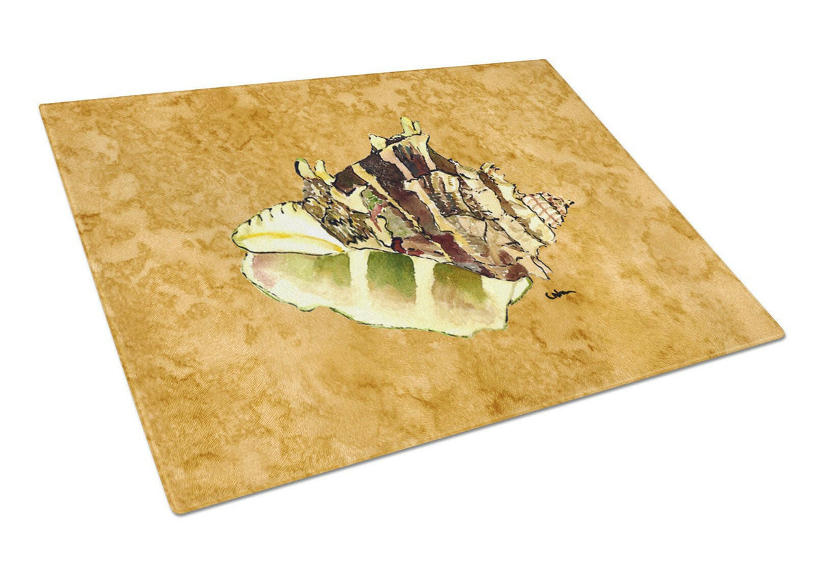 Shell  Glass Cutting Board Large by Caroline&#39;s Treasures