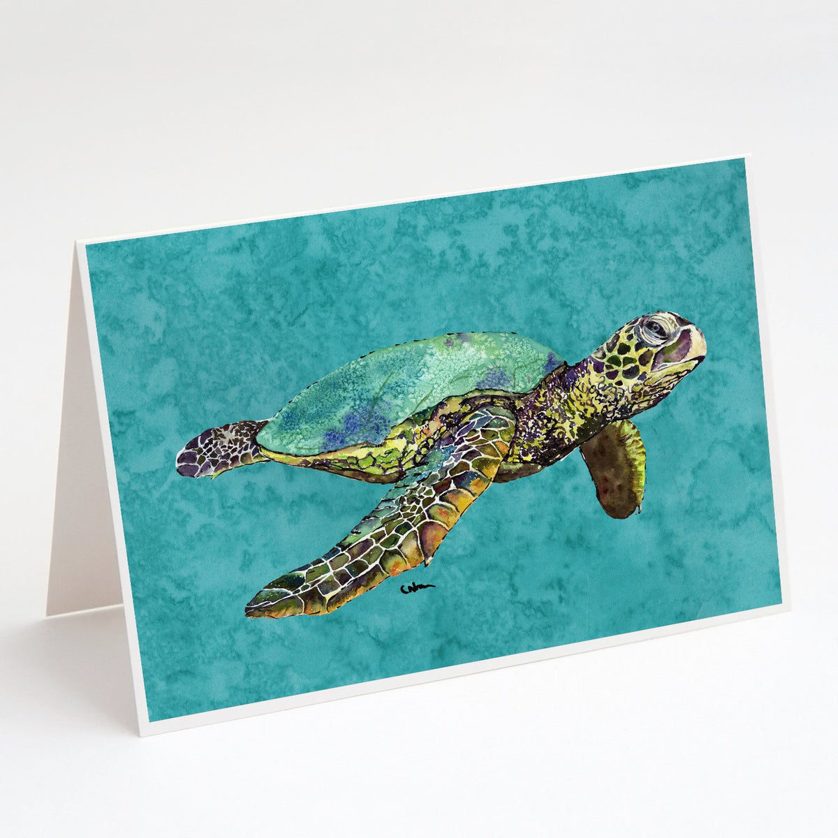 Buy this Loggerhead Turtle Greeting Cards and Envelopes Pack of 8