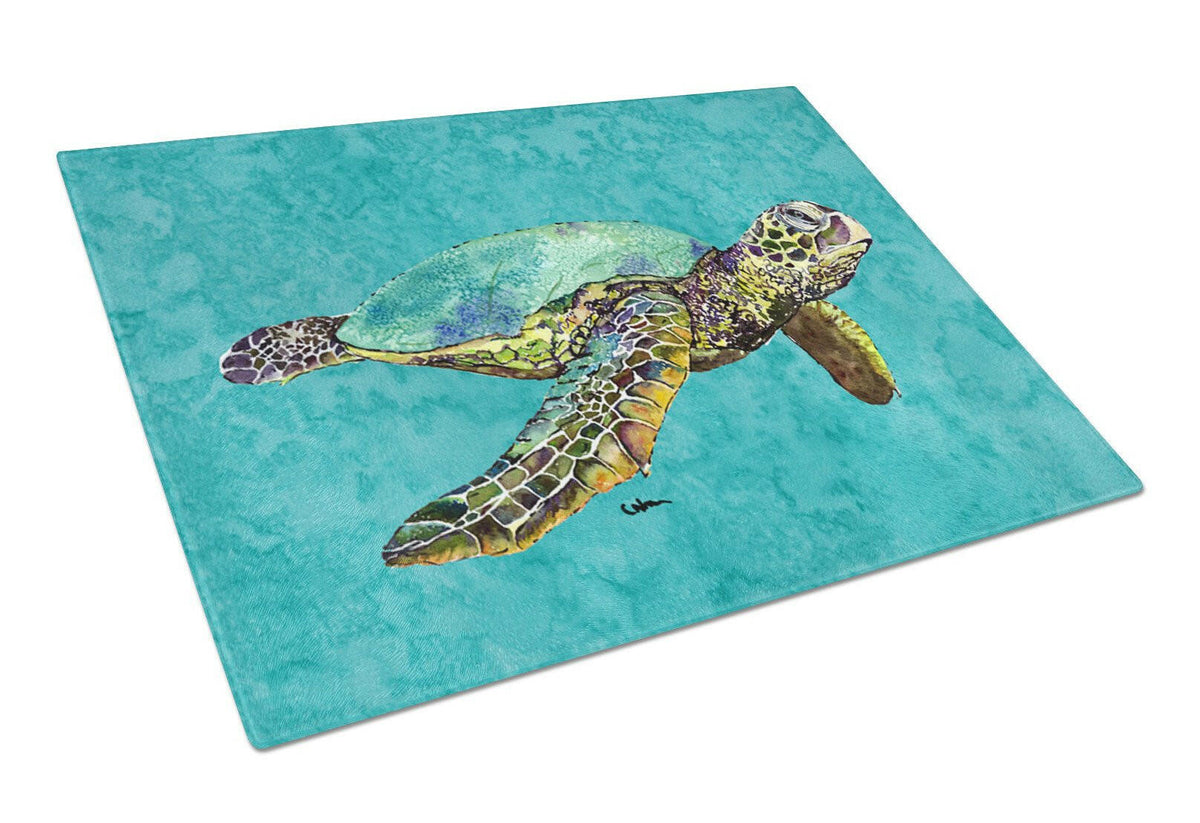 Turtle  Glass Cutting Board Large by Caroline&#39;s Treasures