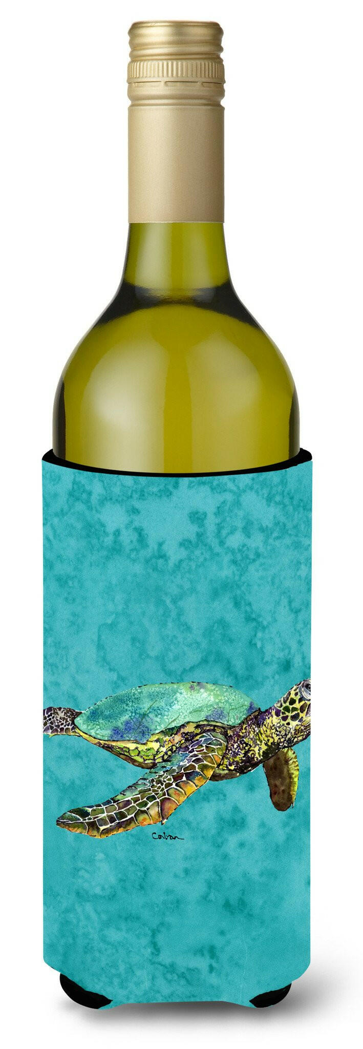 Loggerhead Turtle Wine Bottle Beverage Insulator Beverage Insulator Hugger by Caroline&#39;s Treasures