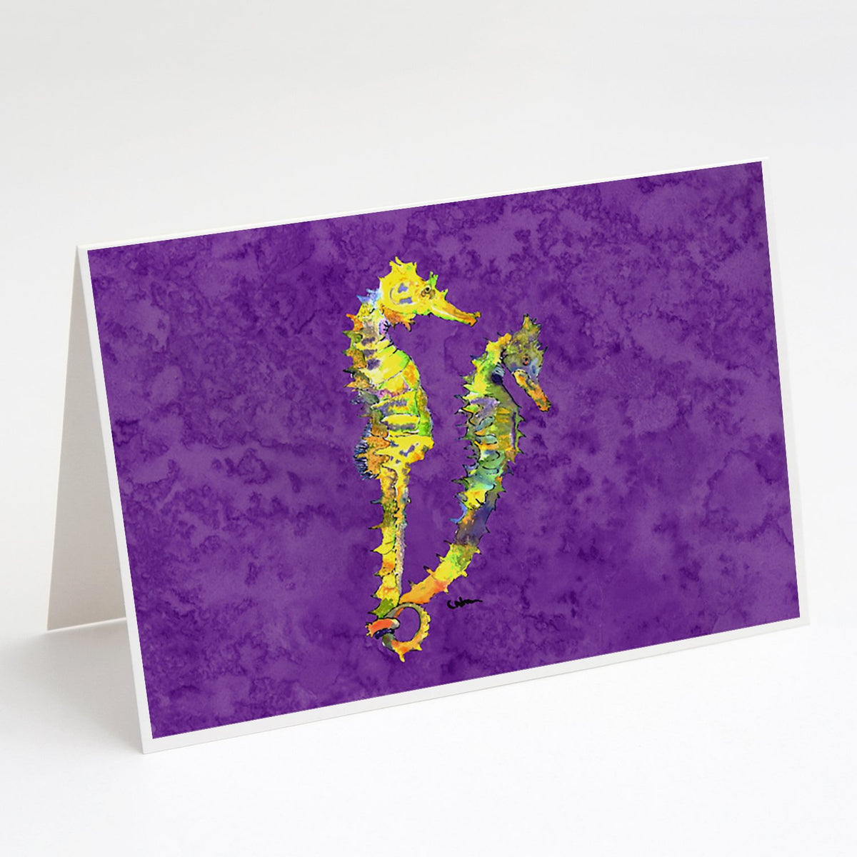 Buy this Seahorse Couple Greeting Cards and Envelopes Pack of 8