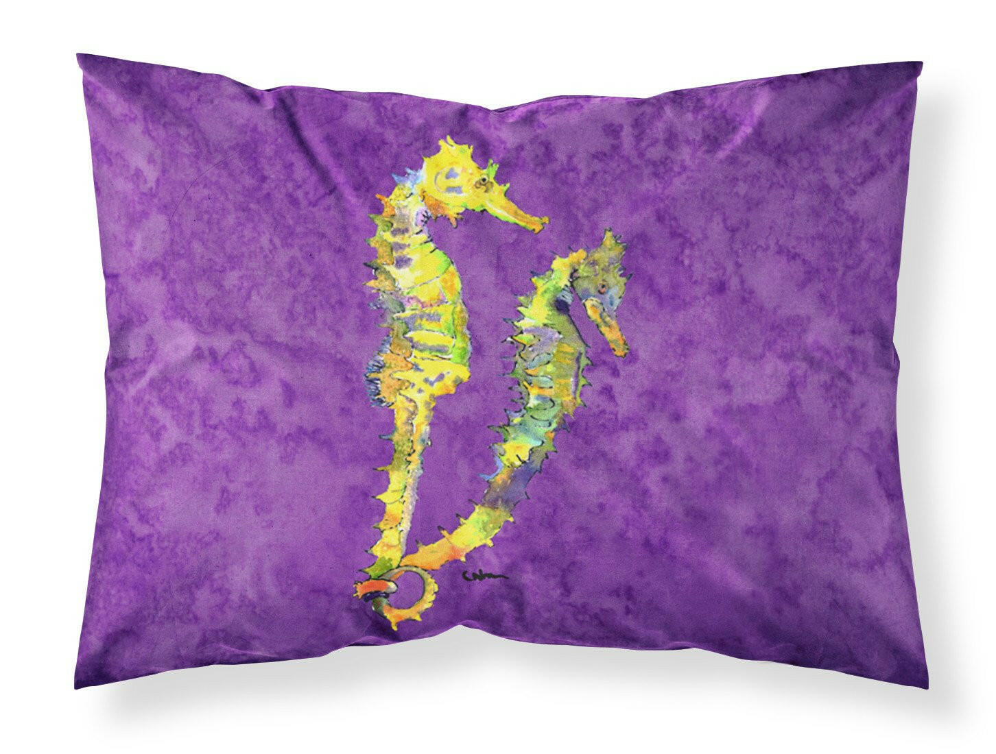 Seahorse  Moisture wicking Fabric standard pillowcase by Caroline's Treasures