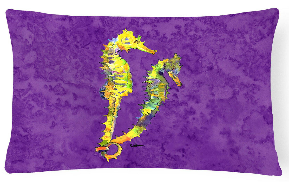 Seahorse   Canvas Fabric Decorative Pillow by Caroline&#39;s Treasures