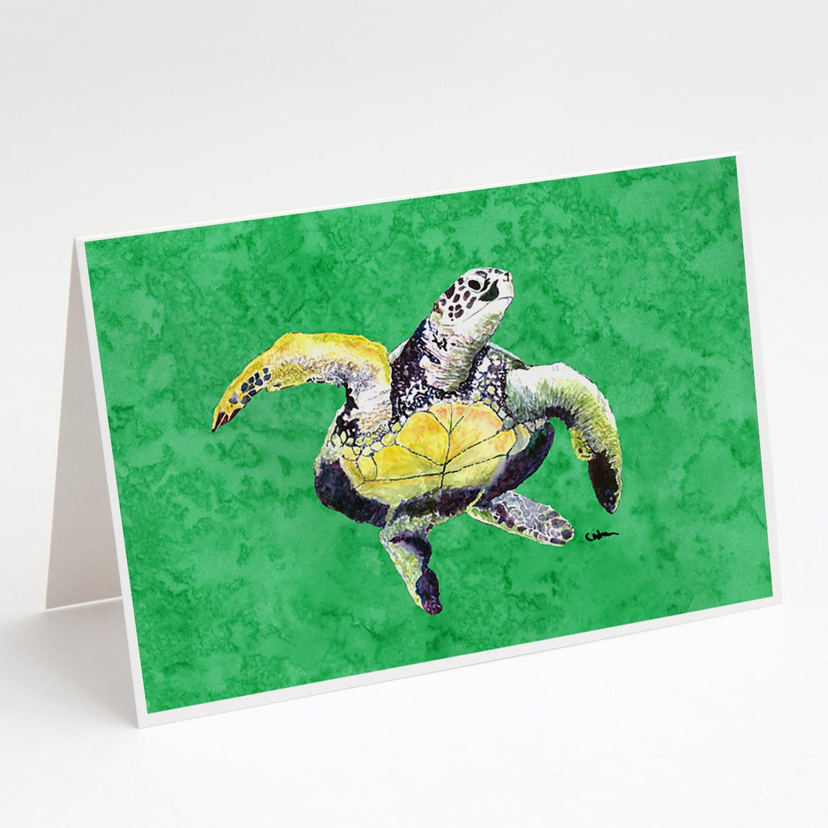 Buy this Loggerhead Turtle  Dancing Greeting Cards and Envelopes Pack of 8