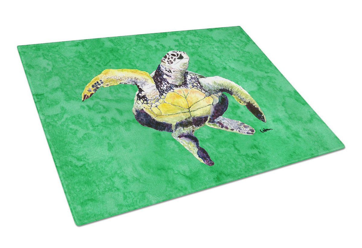 Turtle  Glass Cutting Board Large by Caroline&#39;s Treasures