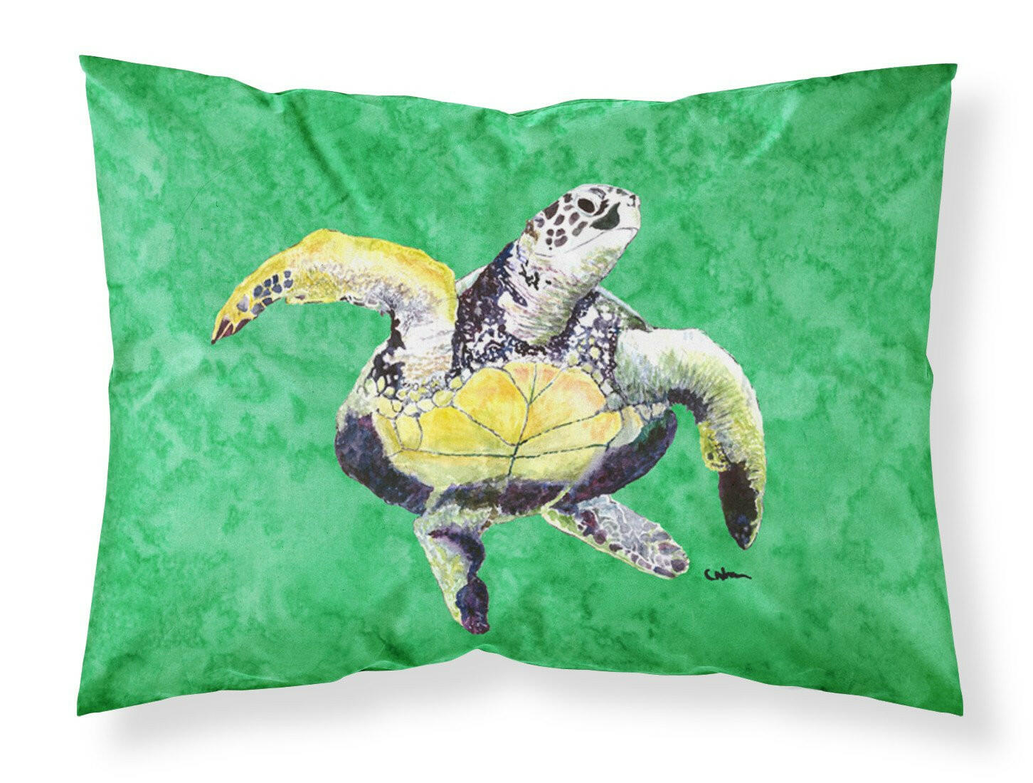 Turtle  Dancing Moisture wicking Fabric standard pillowcase by Caroline's Treasures