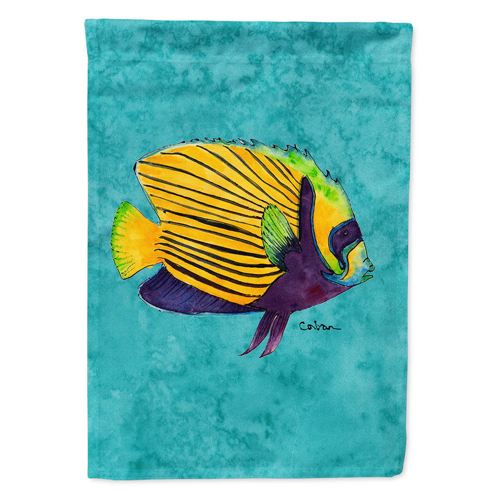 Taille de maison de toile de drapeau tropical de poisson