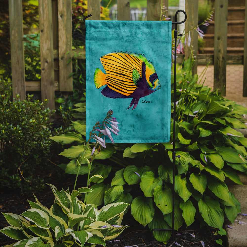 Taille de jardin de drapeau tropical de poisson