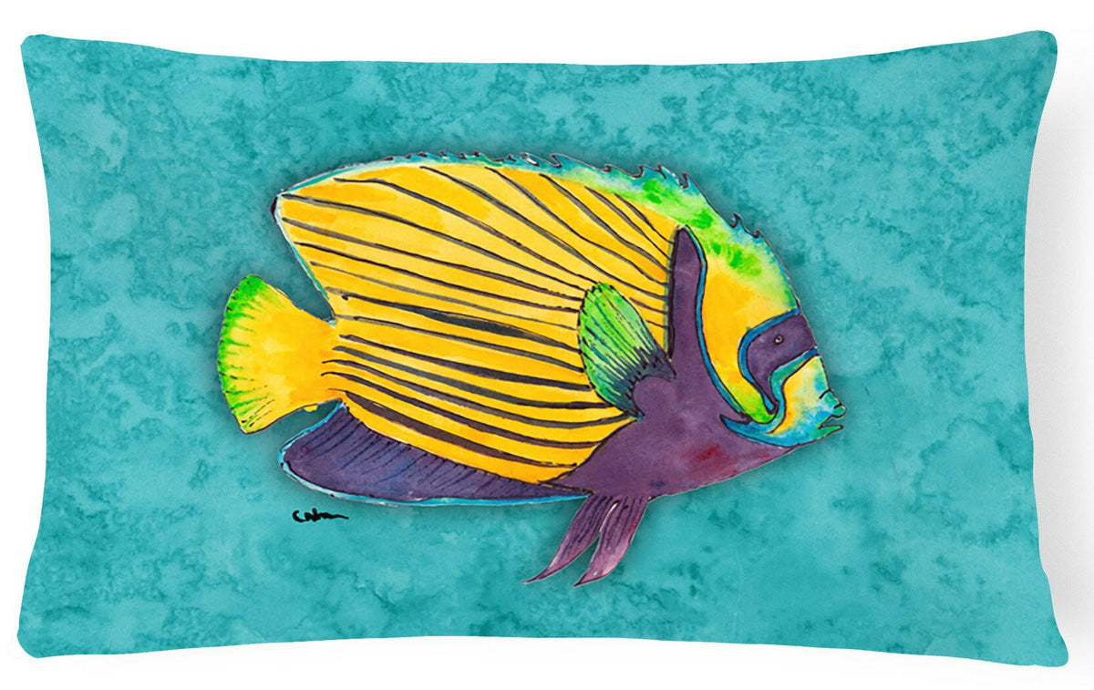 Tropical Fish   Canvas Fabric Decorative Pillow by Caroline&#39;s Treasures