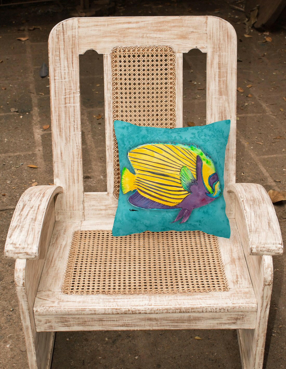 Tropical Fish Decorative   Canvas Fabric Pillow - the-store.com