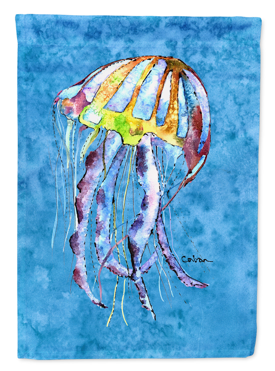 Jellyfish  Flag Canvas House Size