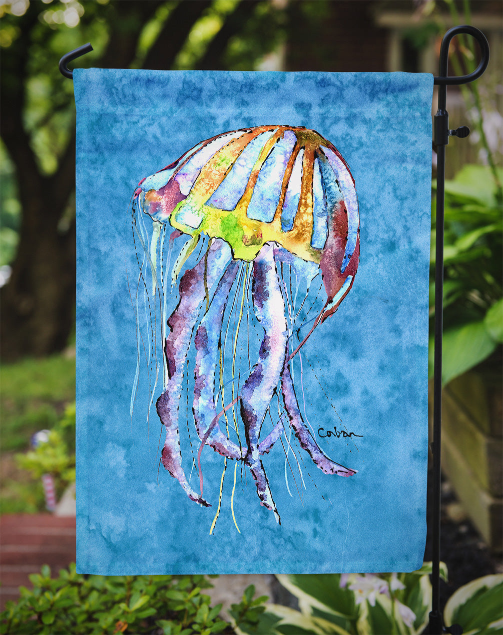 Jellyfish  Flag Garden Size.