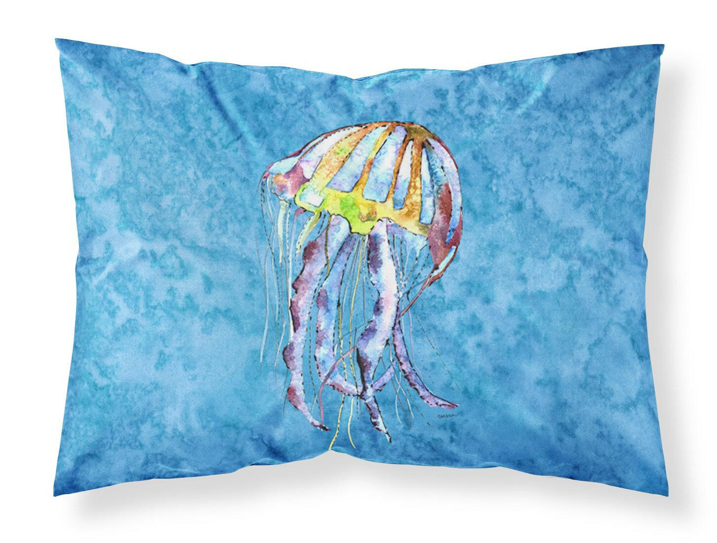 Jellyfish  Moisture wicking Fabric standard pillowcase by Caroline's Treasures