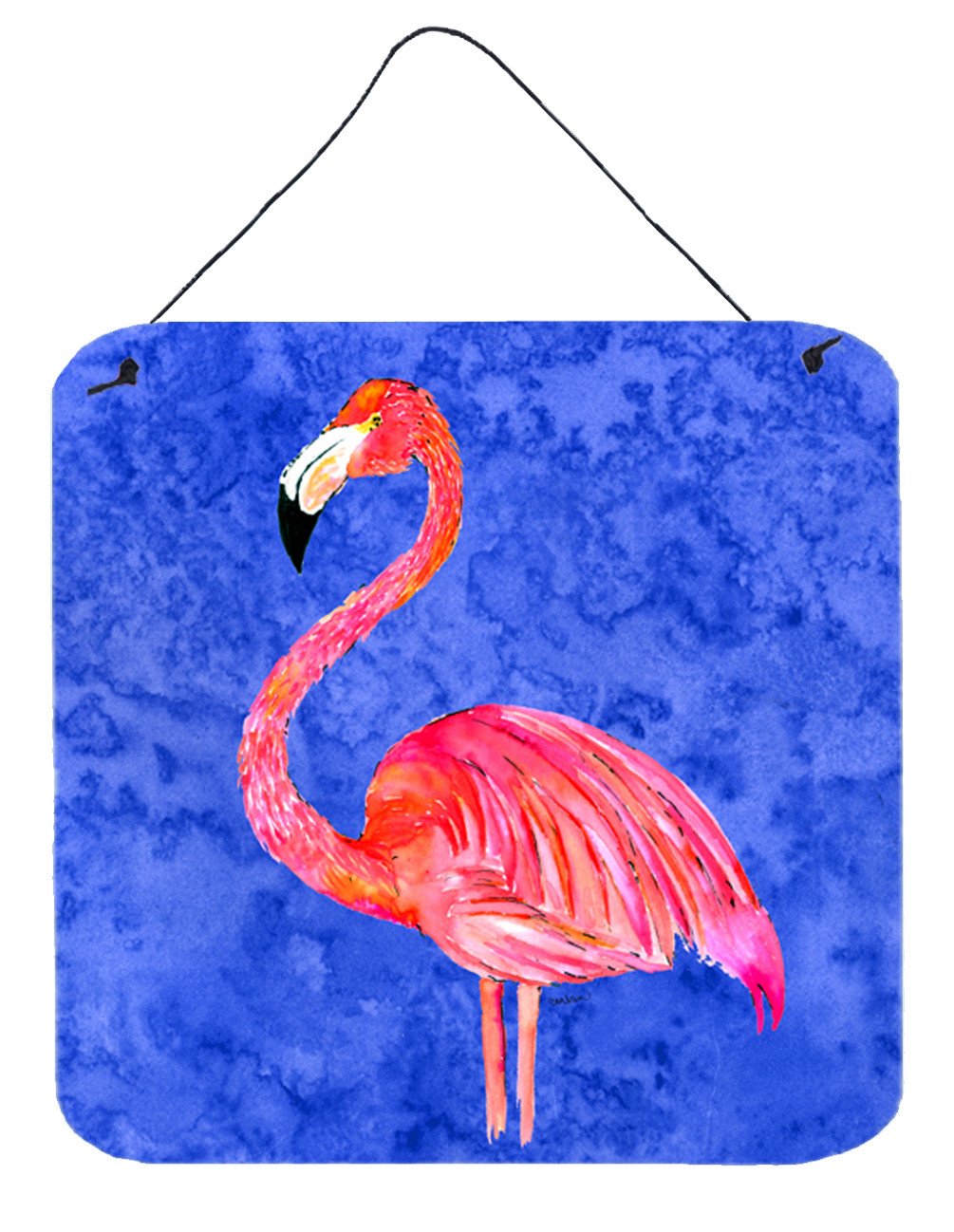 Flamingo Aluminium Metal Wall or Door Hanging Prints by Caroline&#39;s Treasures