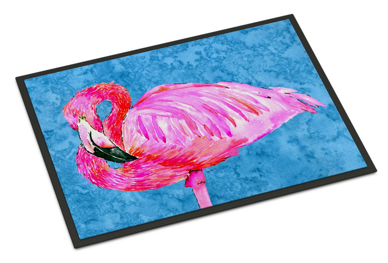 Pink Flamingo Indoor or Outdoor Mat 18x27 8686MAT - the-store.com