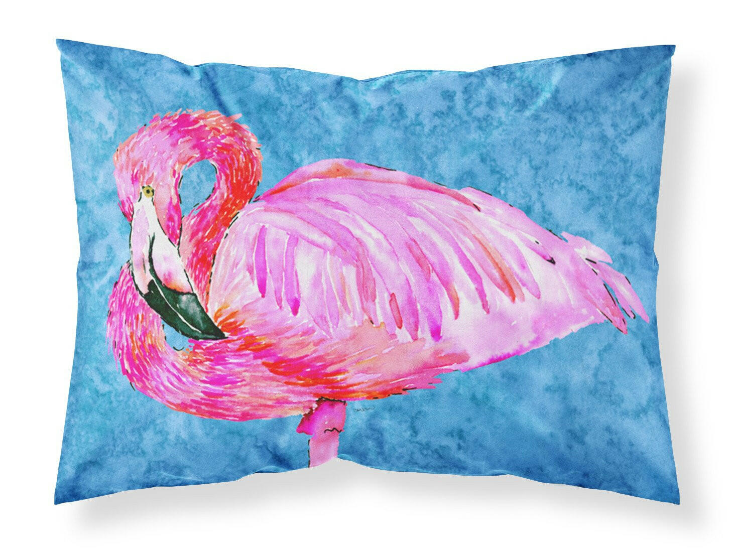 Flamingo  Moisture wicking Fabric standard pillowcase by Caroline's Treasures