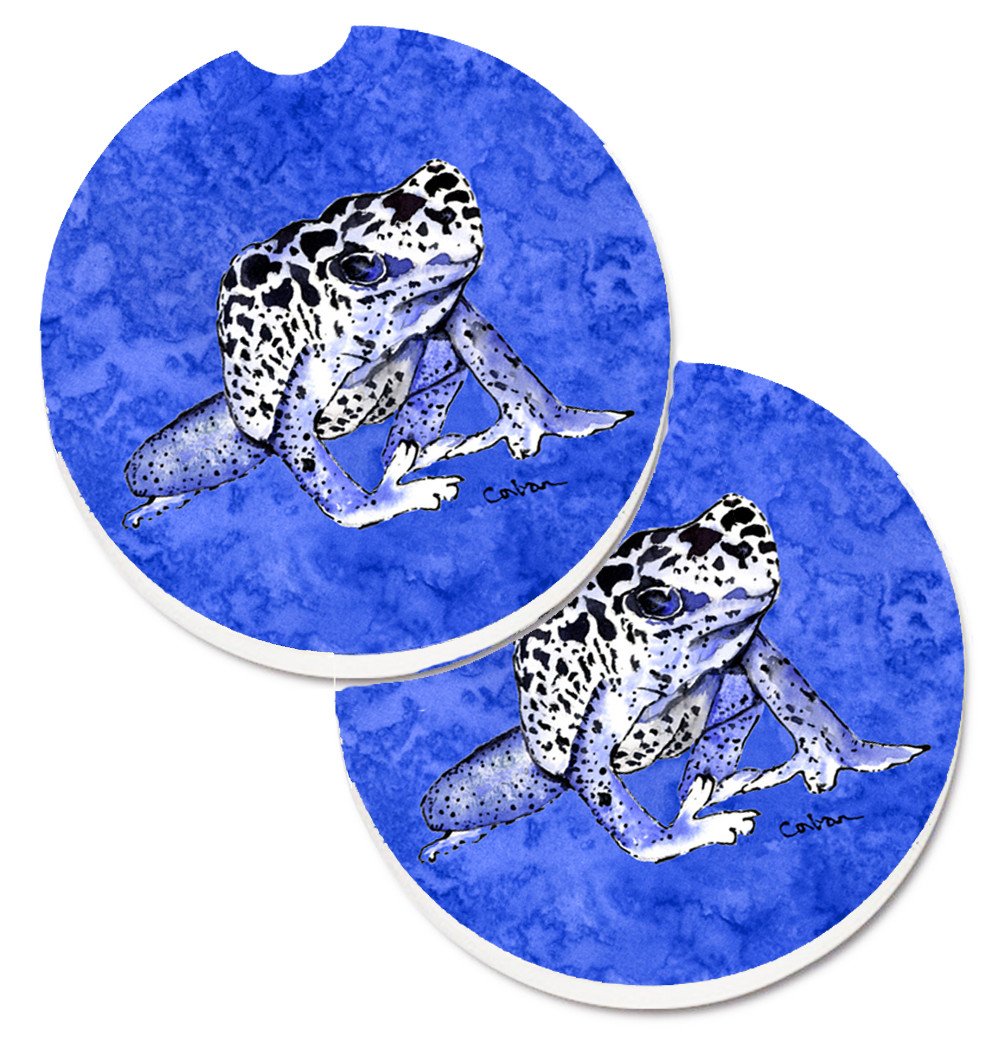 Frog Set of 2 Cup Holder Car Coasters 8687CARC by Caroline's Treasures