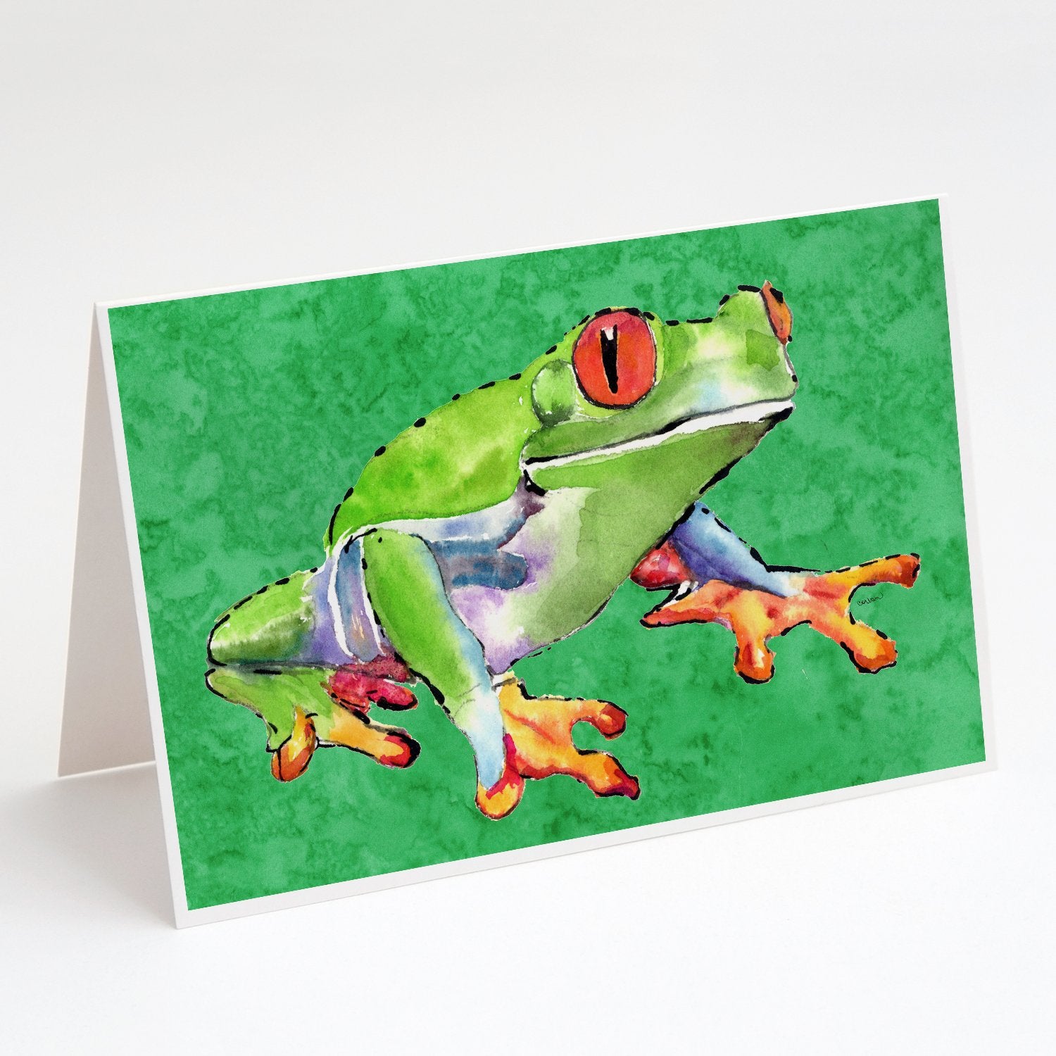 Buy this Green Tree Frog Greeting Cards and Envelopes Pack of 8