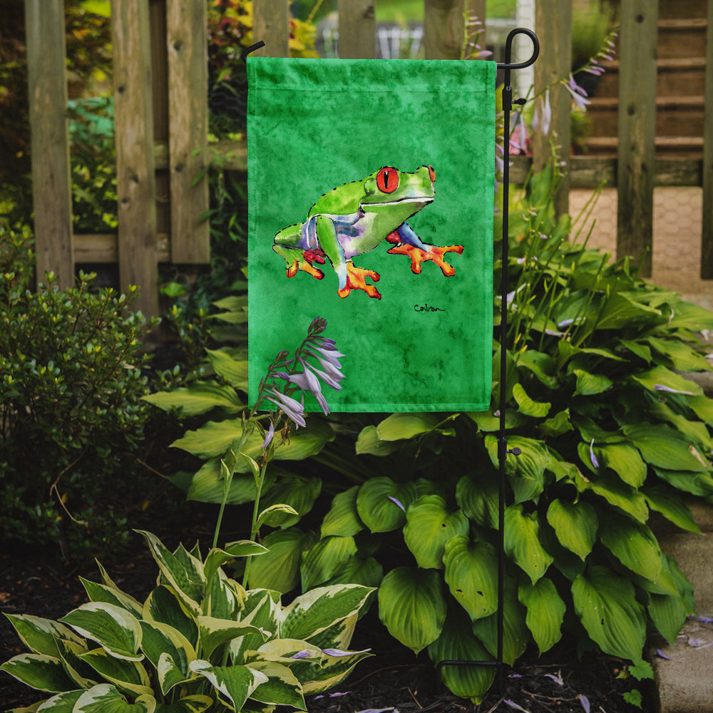 Caroline's Treasures Frog Garden Flag – Decorative Outdoor Yard Flag