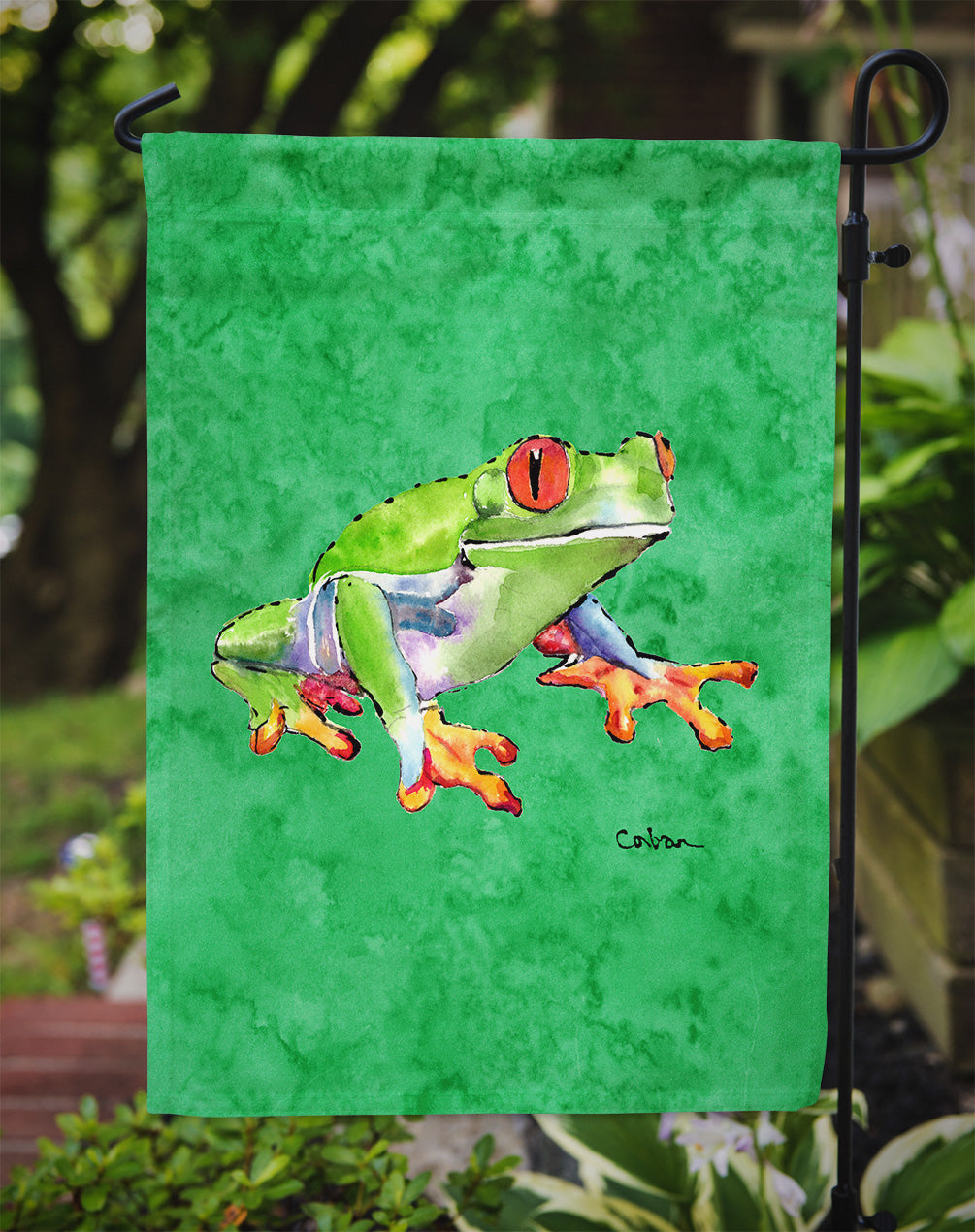 Frog  Flag Garden Size