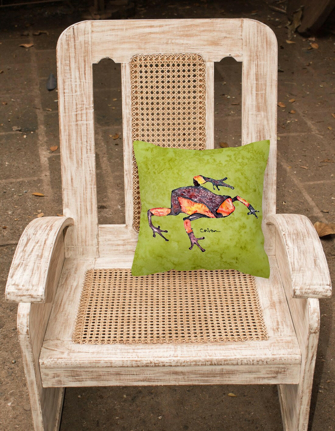 Frog Decorative   Canvas Fabric Pillow - the-store.com