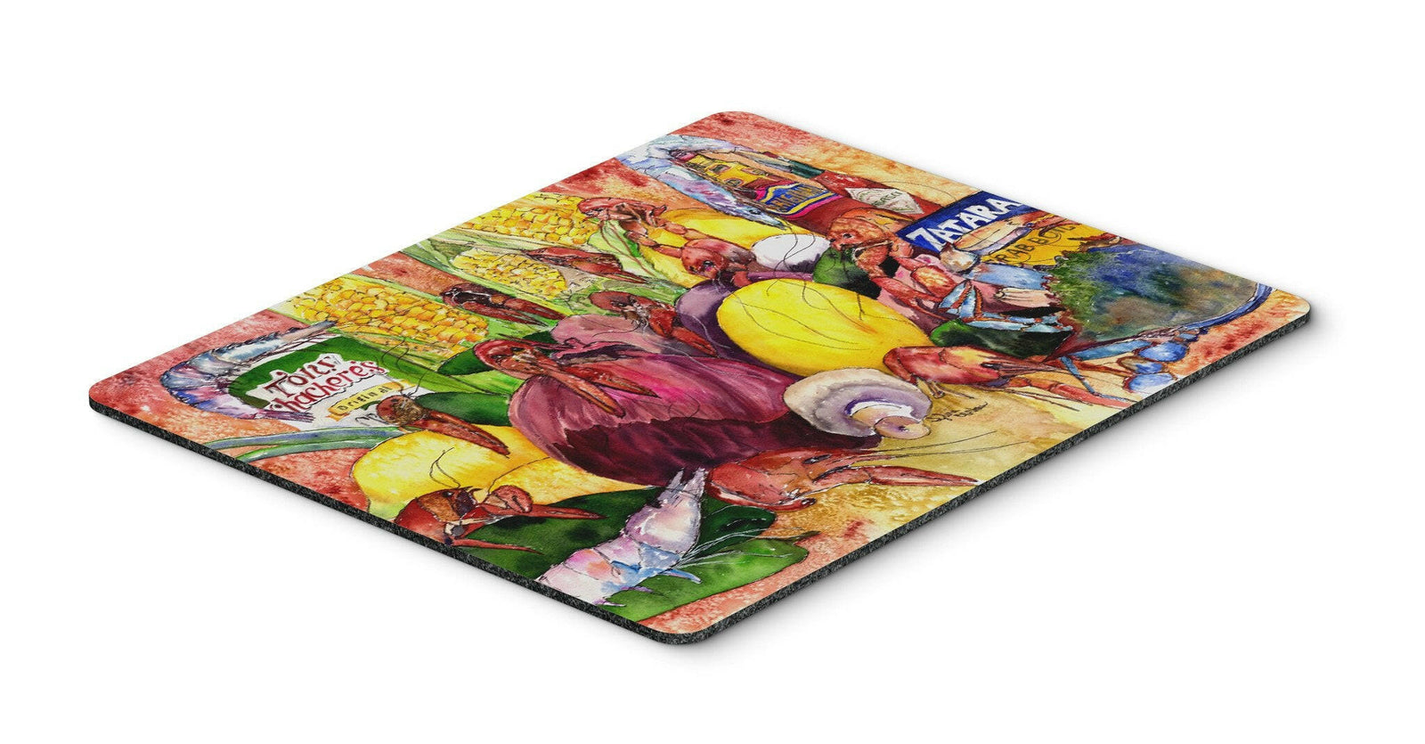 Crawfish with Spices and Corn Mouse Pad, Hot Pad or Trivet 8698MP by Caroline's Treasures