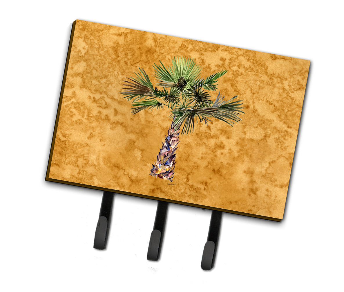 Palm Tree on Gold Leash or Key Holder 8706TH68