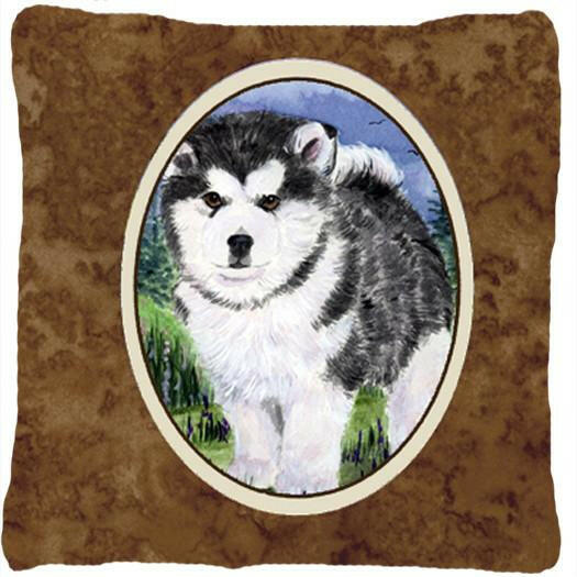 Alaskan Malamute Decorative   Canvas Fabric Pillow by Caroline's Treasures