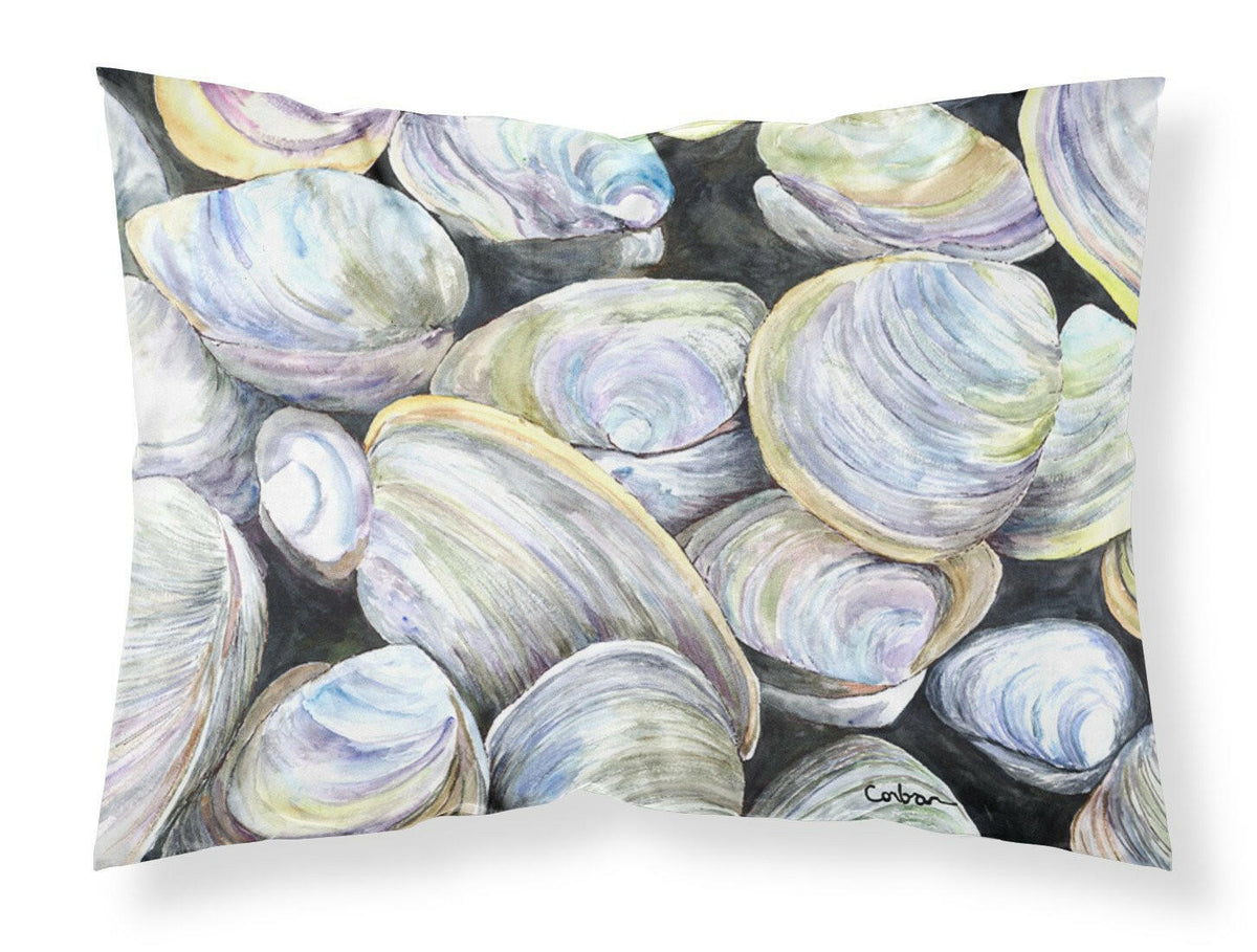Clam Quahog  Moisture wicking Fabric standard pillowcase by Caroline&#39;s Treasures