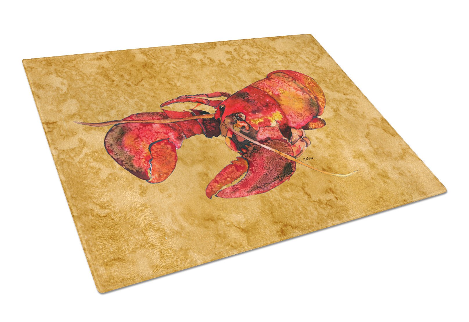 Lobster  Glass Cutting Board Large by Caroline's Treasures