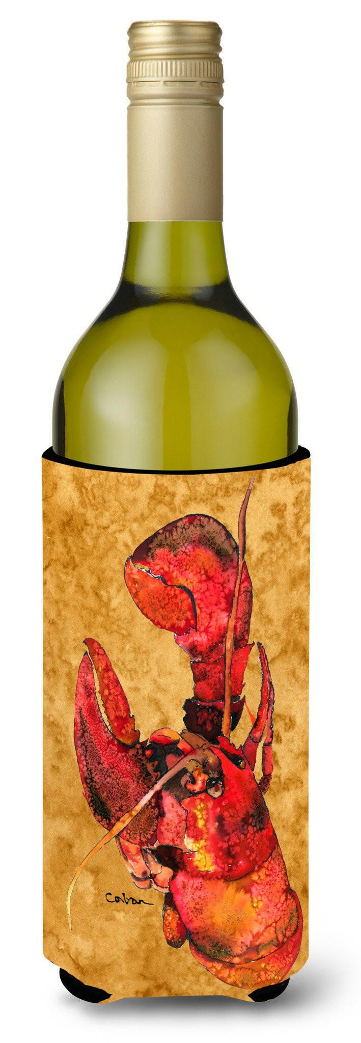 Lobster  Cooked Wine Bottle Beverage Insulator Beverage Insulator Hugger by Caroline&#39;s Treasures