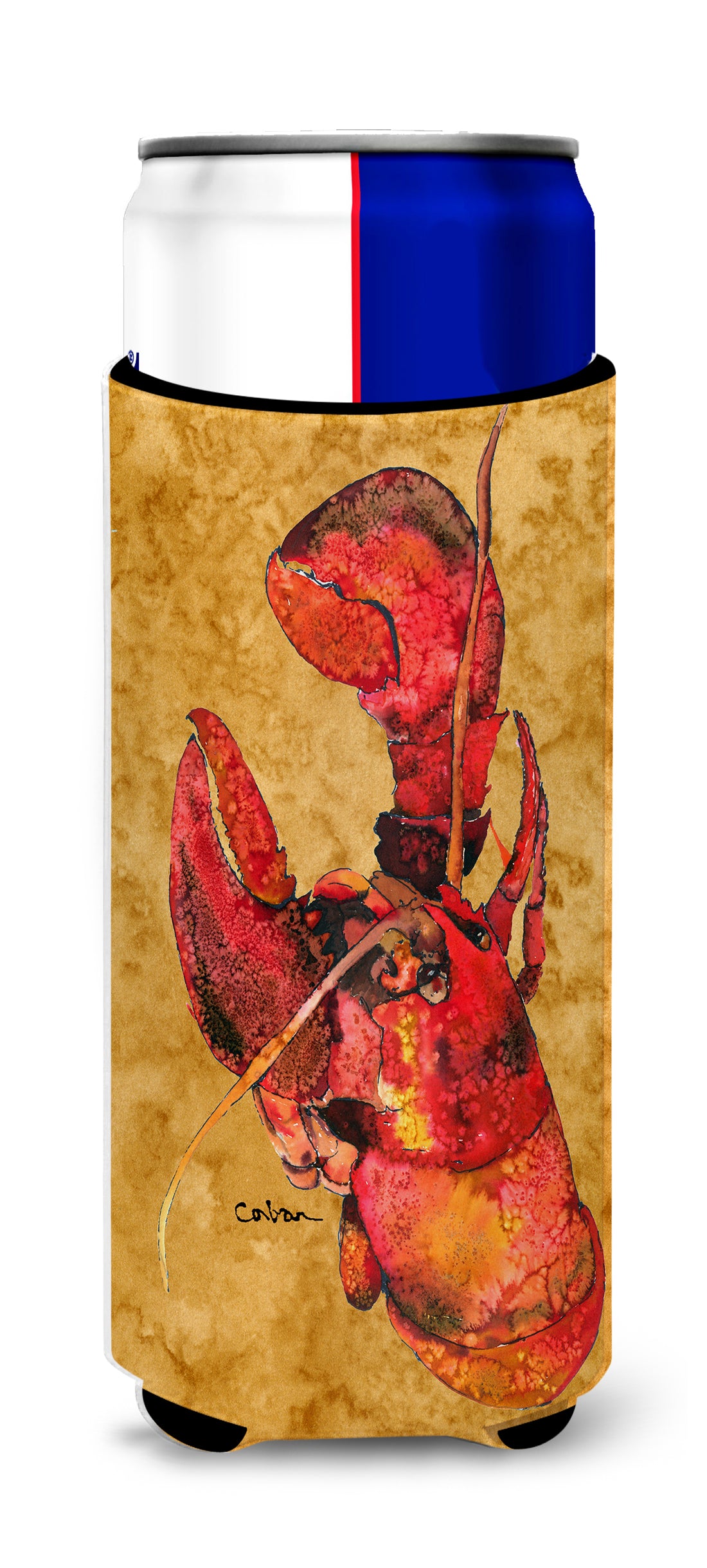 Caroline's Treasures Lobster Cooked Slim Can Hugger – Fun & Functional Drink Coolers 8715MUK